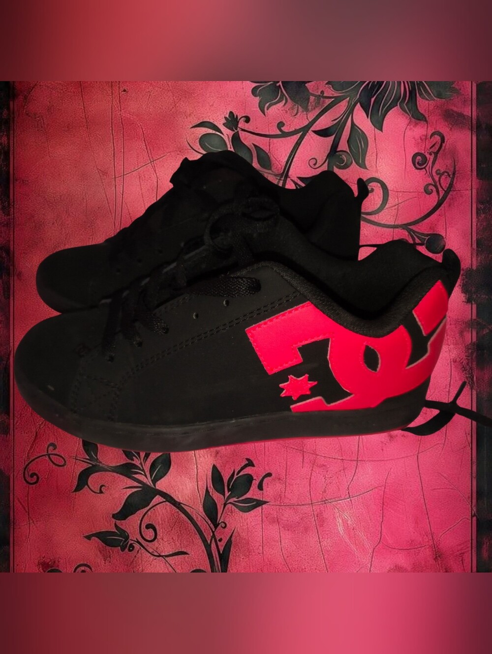 DC Black & Hot Pink Chunky Shoes